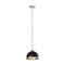 Z-Lite Landry 1 Light Pendant, Matte Black & Brushed Nickel 1004P10-MB-BN - alternate 2